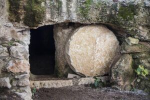 Mary at the empty tomb