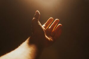 he prays--before the arrest