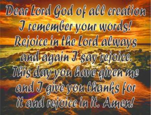 Rejoice in the Lord