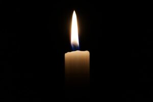 A candle in the darkness