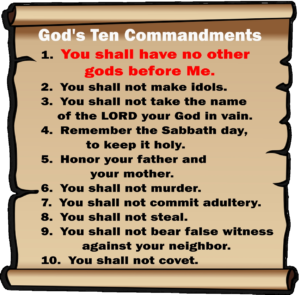 The First Commandment – No Other God!