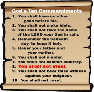 The Eighth Commandment – Stealing